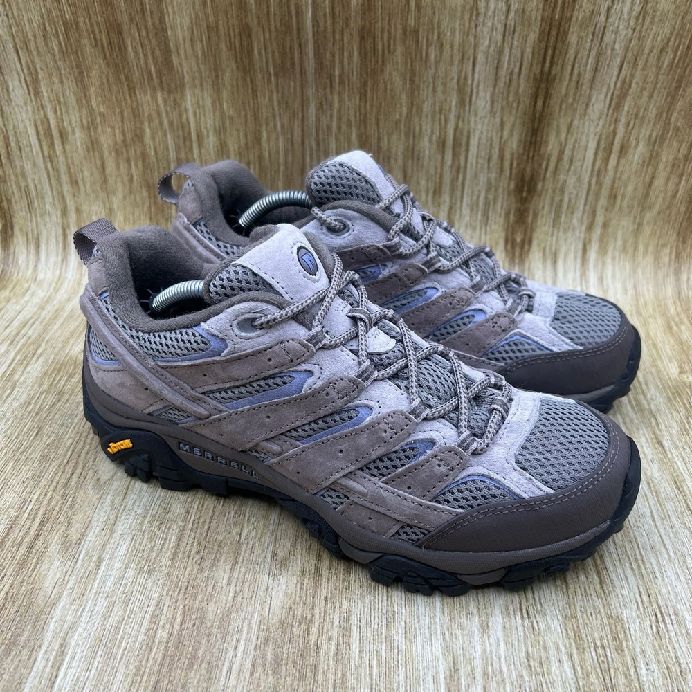 Merrell Moab 2 Hiking Shoes Women's Size 8.5 Taupe Grey Suede Mesh Vibram J98324
